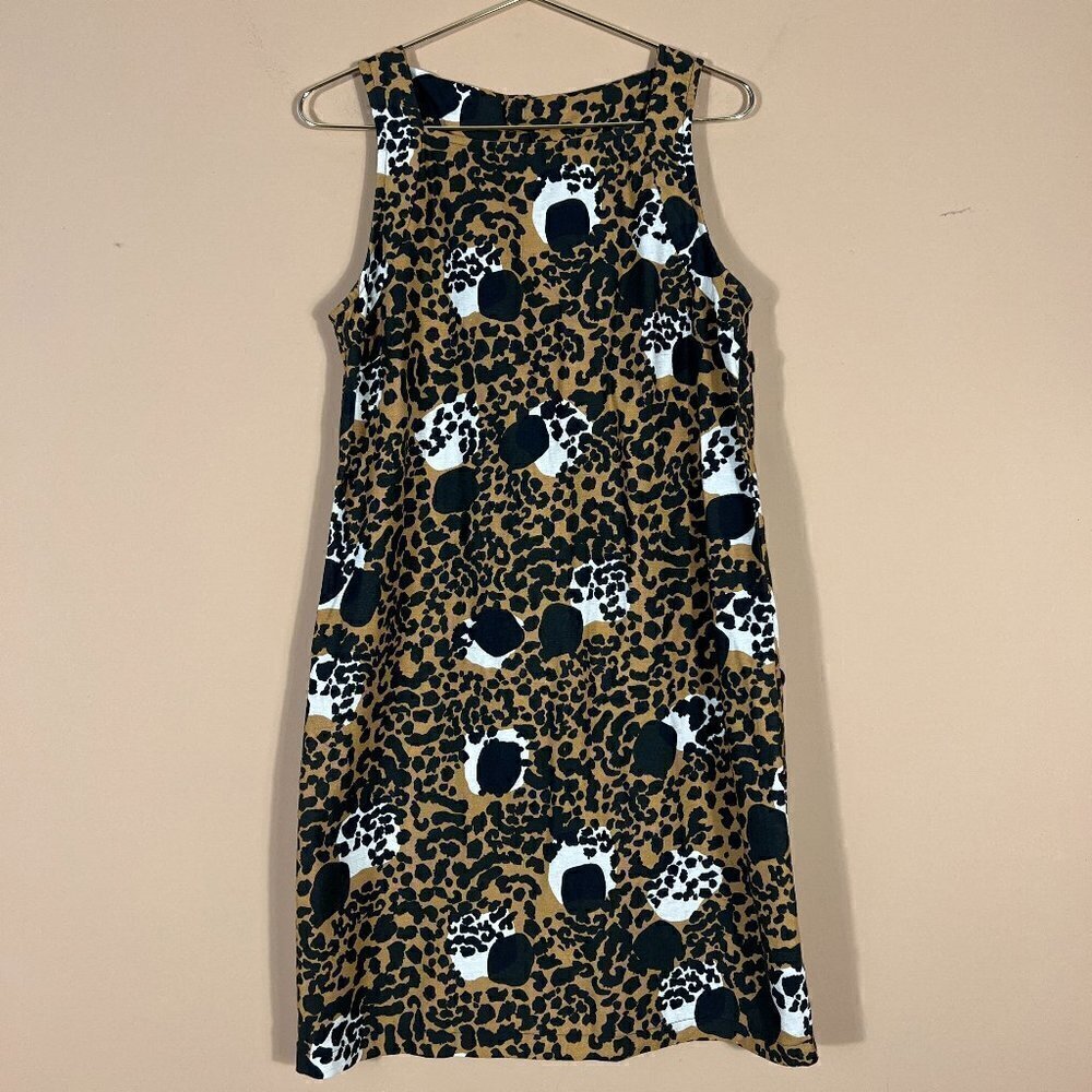 Zinzane Jaguar Halter Black/Beige Dress‎ NWT
